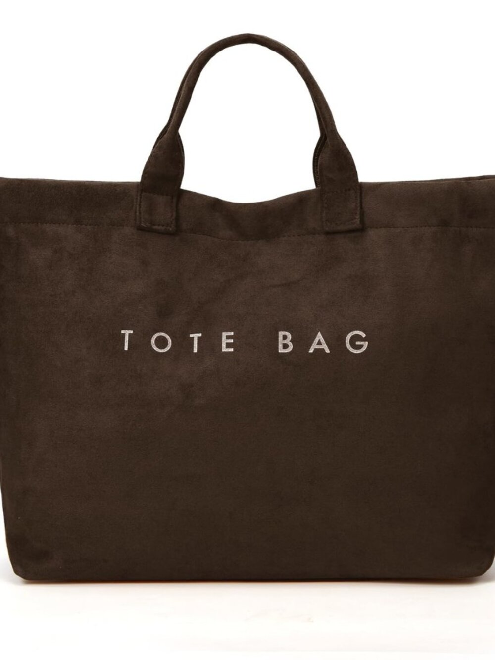 Suede Tote Bag for Women Large Soft Tote Bag for Work Travel Letter Print Hobo